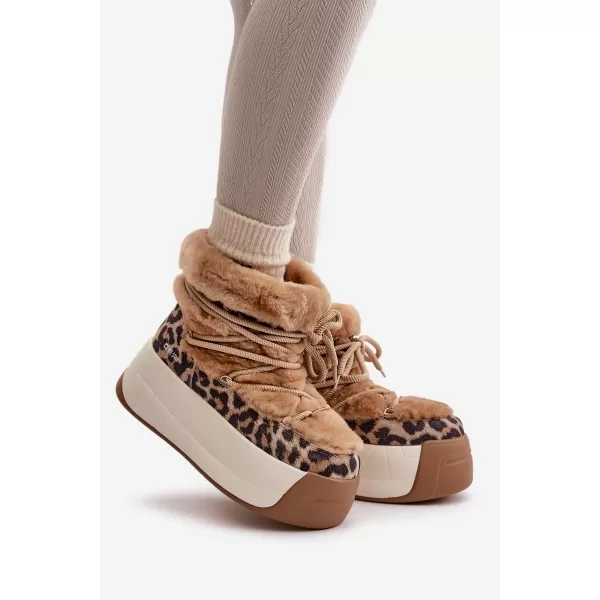 Дамски обувки BIG STAR OO274A207 КАФЯВО/БЕЖО Big Star Shoes 