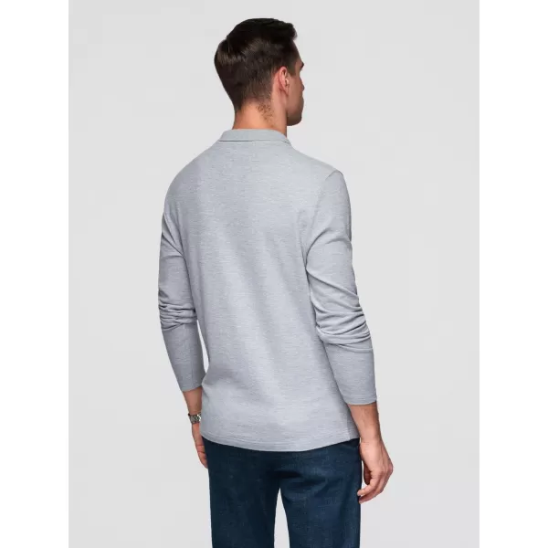  Мъжка тениска OMBRE OM-POBL-0162 СИВ МЕЛАНЖ 