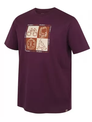 Мъжка тениска HUSKY TEE SQUARE M ЛИЛАВО