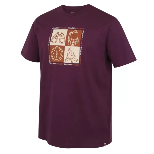  Мъжка тениска HUSKY TEE SQUARE M ЛИЛАВО 