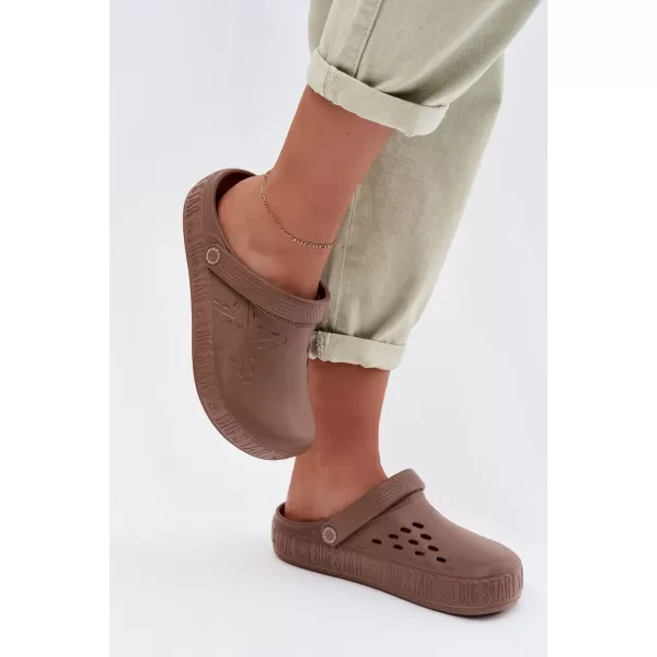  Дамски чехли BIG STAR TT274A085 КАФЯВО/БЕЖОВО Big Star Shoes 