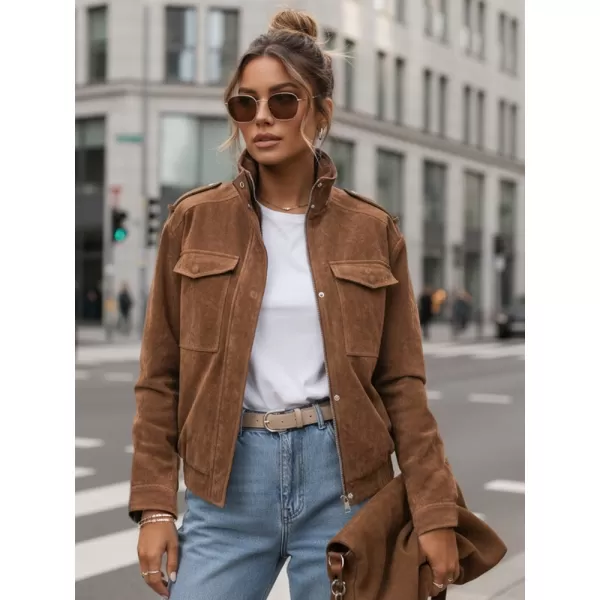  Дамско яке DSTREET TY5644 КАФЯВО 