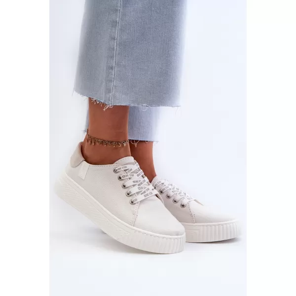  Дамски маратонки BIG STAR NN276001 WHITE Big Star Shoes 