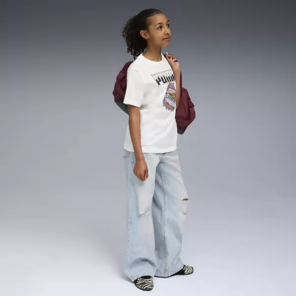  Детска тениска PUMA GRAPHIC TEE 688496-02 БЯЛА ПУМА 