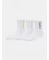 Чорапи UNDER ARMOUR UA 3-MAKER 3PK MID-CREW 1373084-106 БЯЛО