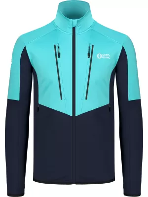 Мъжки суичър powerfleece NORDBLANC GROAN NBWFM8282 СВЕТЛО СИНЬО