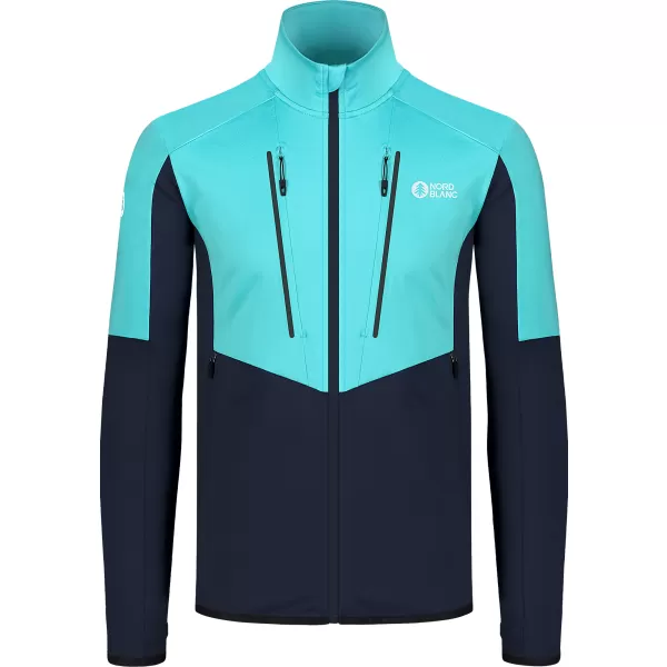  Мъжки суичър powerfleece NORDBLANC GROAN NBWFM8282 СВЕТЛО СИНЬО 