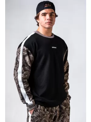 Суичър със спокойна кройка POWER 903 СВЕТЛО КАФЯВ CAMO Nebbia