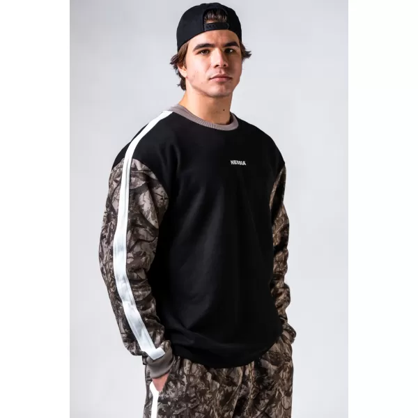  Суичър със спокойна кройка POWER 903 СВЕТЛО КАФЯВ CAMO Nebbia 