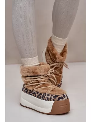 Дамски обувки BIG STAR OO274A207 КАФЯВО/БЕЖО Big Star Shoes