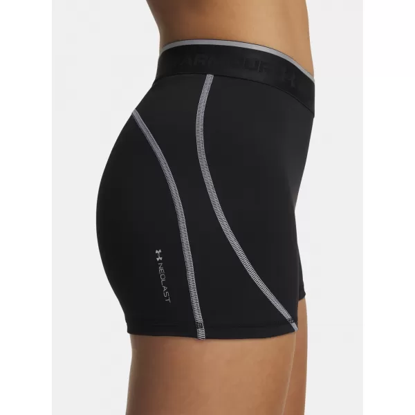  Дамски шорти UNDER ARMOUR HEATGEAR ELITE SHORTY 6015371-008 ЧЕРЕН 