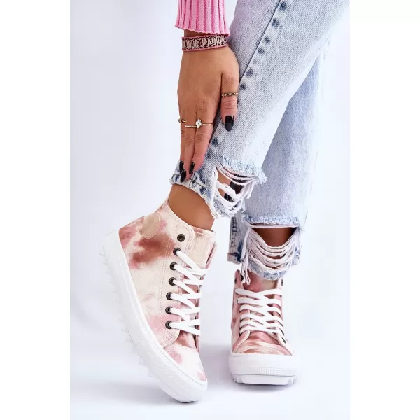  Дамски маратонки BIG STAR LL274048 BEIGE/NUDE Big Star Shoes 