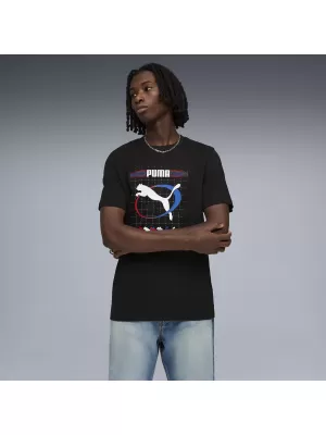 Мъжка тениска PUMA GRAPHIC TEE 691786_01 ПУМА ЧЕРНА