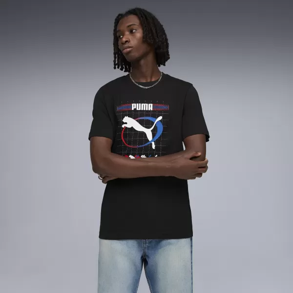  Мъжка тениска PUMA GRAPHIC TEE 691786_01 ПУМА ЧЕРНА 