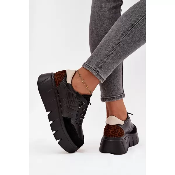  Дамски кецове VINCEZA 58565 ЧЕРЕН 