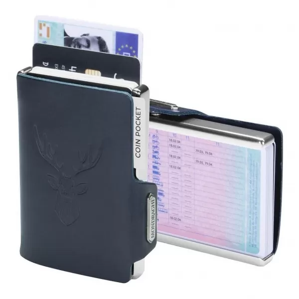  Портфейл MONDRAGHI Silhouette Classic Deer СИНЬО 