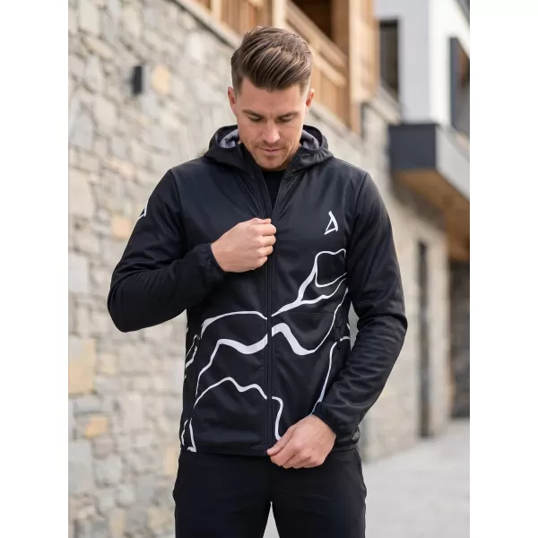  Мъжко първокласно яке софтшел ALTISPORT VOJ/ALM073JACK01 ЧЕРЕН 