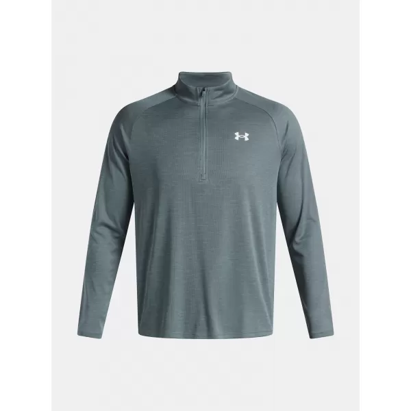  Мъжка тениска UNDER ARMOUR UA TECH TEXTURED 1/2 ZIP 1382797-587 СИНЬО 