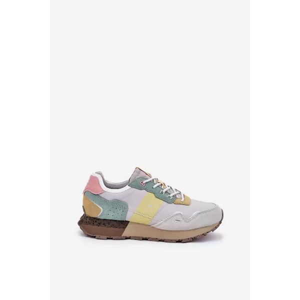  Дамски обувки BIG STAR RR274244 YELLOW/GREY Big Star Shoes 