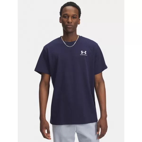  Мъжка тениска UNDER ARMOUR UA M LOGO EMB HEAVYWEIGHT SS 1373997-411 СИНЬО 