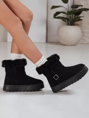 Дамски обувки DSTREET ZY1273 ЧЕРЕН
