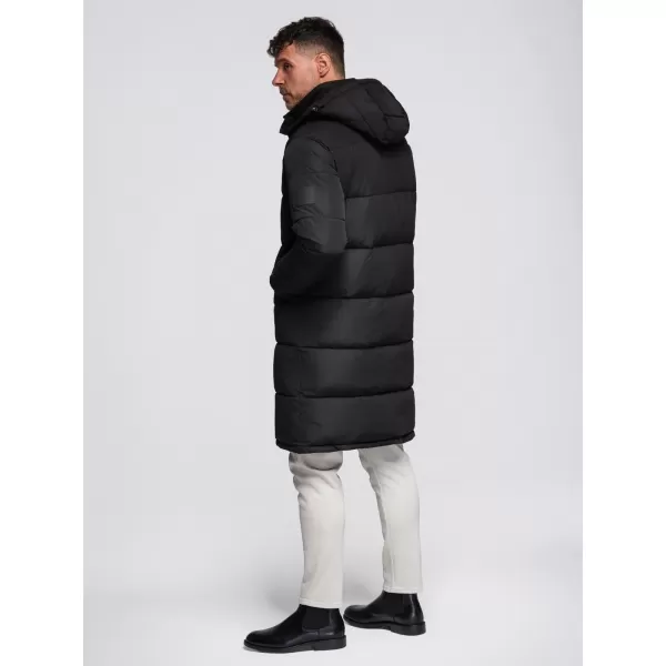  Мъжко зимно яке OMBRE OM-JALJ-0309 ЧЕРЕН 