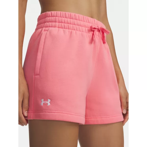  Дамски шорти UNDER ARMOUR RIVAL FLEECE SHORT 1382723-600 РОЗОВО 