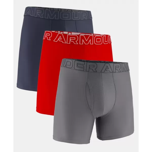  Мъжки шорти UNDER ARMOUR PERFORMANCE TECH-SOLID 6IN-3PK 1383878-044 ČERNÁ СИНЬО 