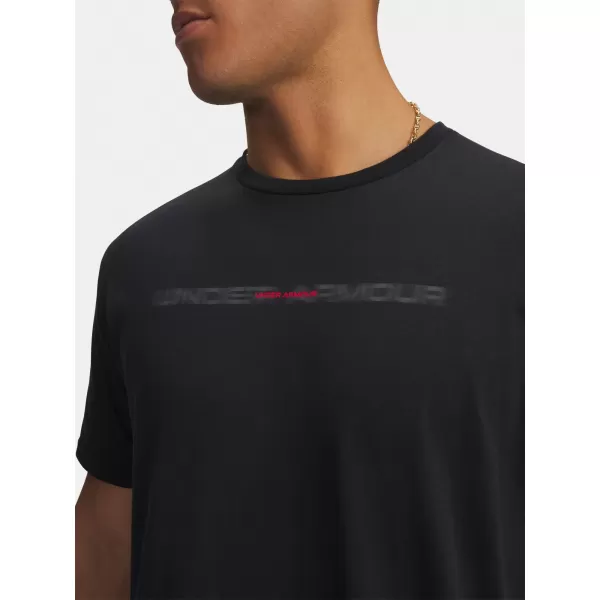  Мъжка тениска UNDER ARMOUR M BLUR WM SS 6009248-001 ЧЕРЕН 