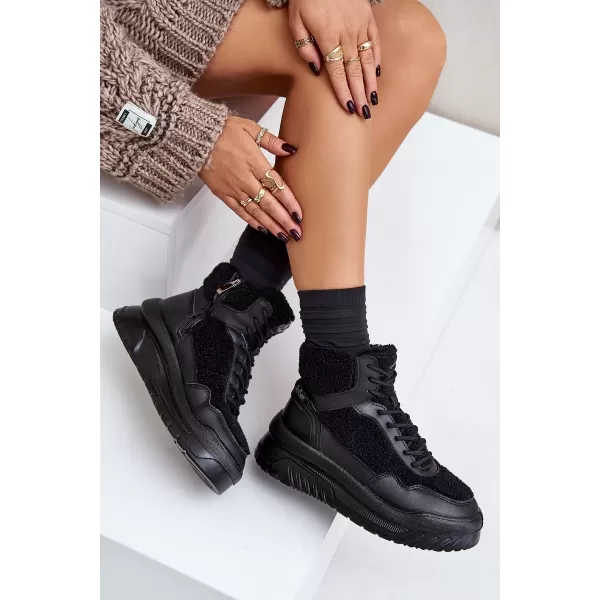  Дамски кецове LEE COOPER LCJ-24-47-3145 ЧЕРЕН 