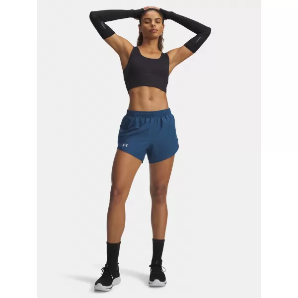  Дамски шорти UNDER ARMOUR UA FLY BY 3'' SHORTS 1382438-498 СИНЬО 