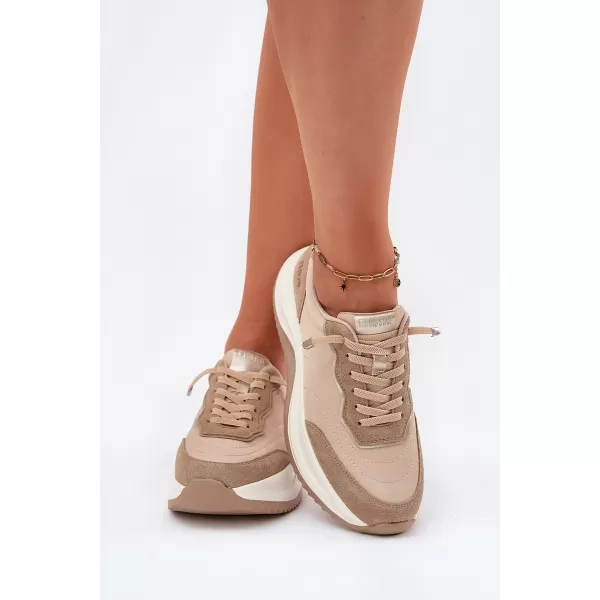  Дамски маратонки BIG STAR RR274A345 BEIGE Big Star Shoes 