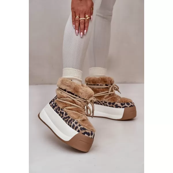  Дамски обувки BIG STAR OO274A207 КАФЯВО/БЕЖО Big Star Shoes 