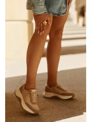 Дамски маратонки BIG STAR RR274A345 BEIGE Big Star Shoes