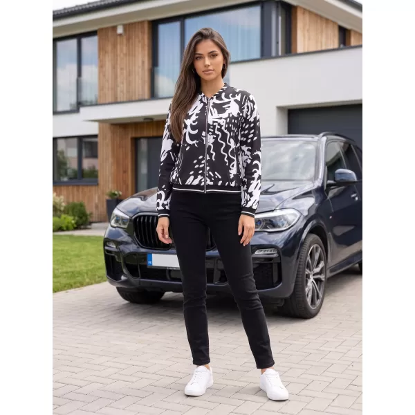  Дамско яке ALTISPORT HADARIT ЧЕРНО/БЯЛО 