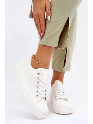 Дамски маратонки BIG STAR LL274968 WHITE Big Star Shoes