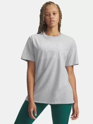 Дамска тениска UNDER ARMOUR RIVAL OS CAMPUS TEE 6007883-012 СИВО