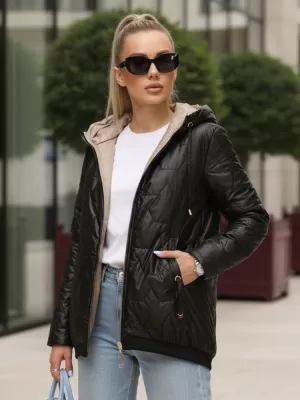 Дамско яке DSTREET TY5546 ЧЕРЕН