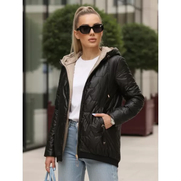  Дамско яке DSTREET TY5546 ЧЕРЕН 