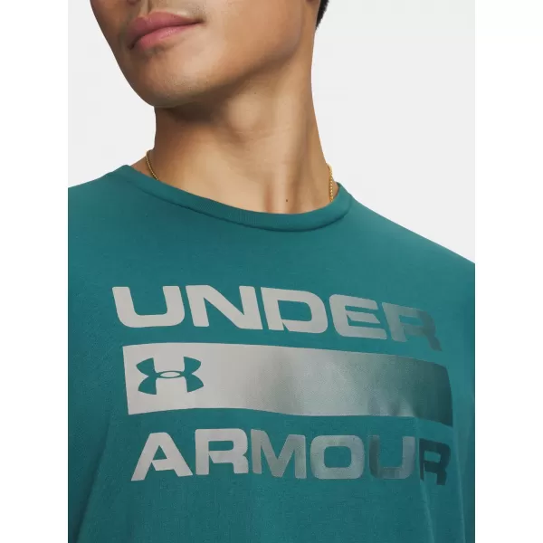  Мъжка тениска UNDER ARMOUR TEAM ISSUE WORDMARK SS 1329582-338 ЗЕЛЕНО 