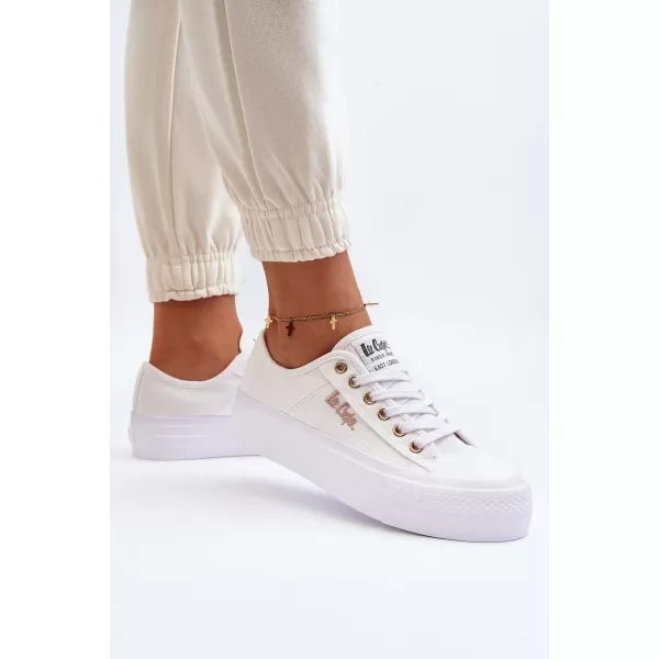  Дамски кецове LEE COOPER LCW-24-31-2725 БЯЛО 