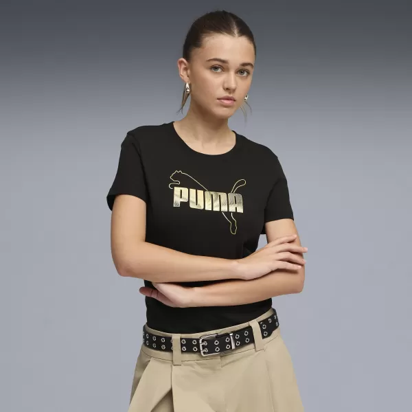  Дамска тениска PUMA ESS LOGO LAB TEE 691824_01 ПУМА ЧЕРНА 