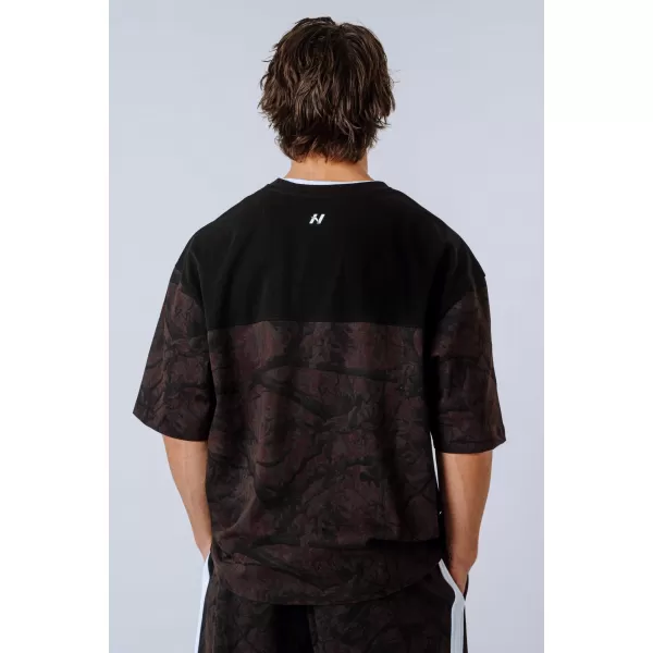  Овърсайз тениска POWER 898 DARK BROWN CAMO Nebbia 