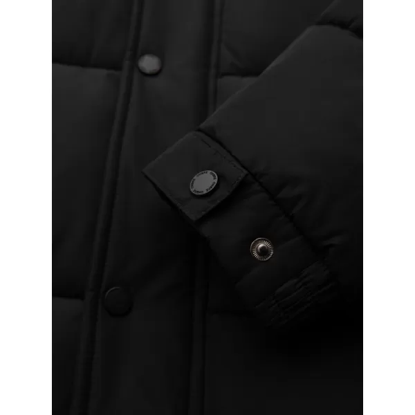  Мъжко зимно яке OMBRE OM-JALJ-0309 ЧЕРЕН 