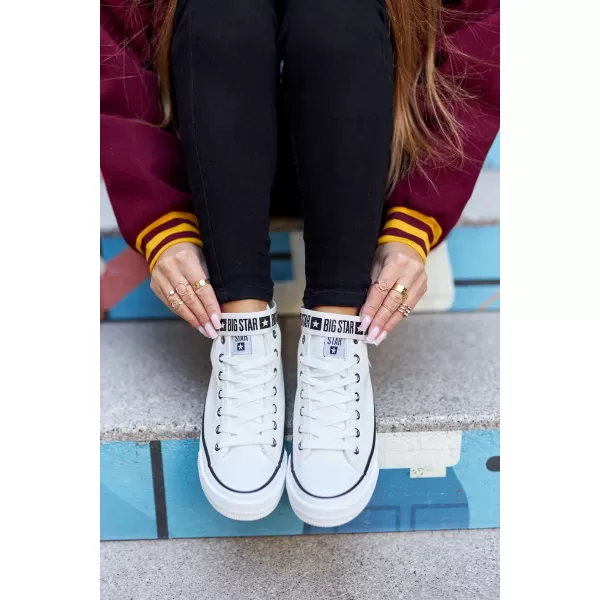  Дамски маратонки BIG STAR GG274027 WHITE Big Star Shoes 
