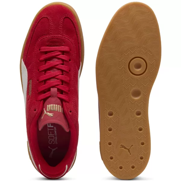  Ботуши PUMA CLUB II ERA SUEDE 400717-08 FORATRED/P.WHITE/ FORATRED/P.WHITE/PUMA GOLD 
