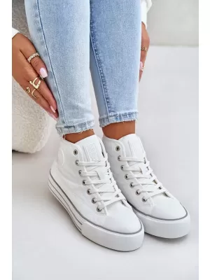 Дамски маратонки BIG STAR OO274A473 WHITE Big Star Shoes