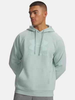 Мъжки суичър UNDER ARMOUR RIVAL FLEECE LOGO HD 1379758-477 СИНЬО