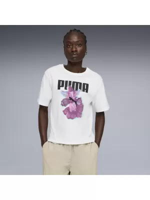 Дамска тениска PUMA GRAPHICS RELAXED TEE BETTER 691908_02 БЯЛА ПУМА