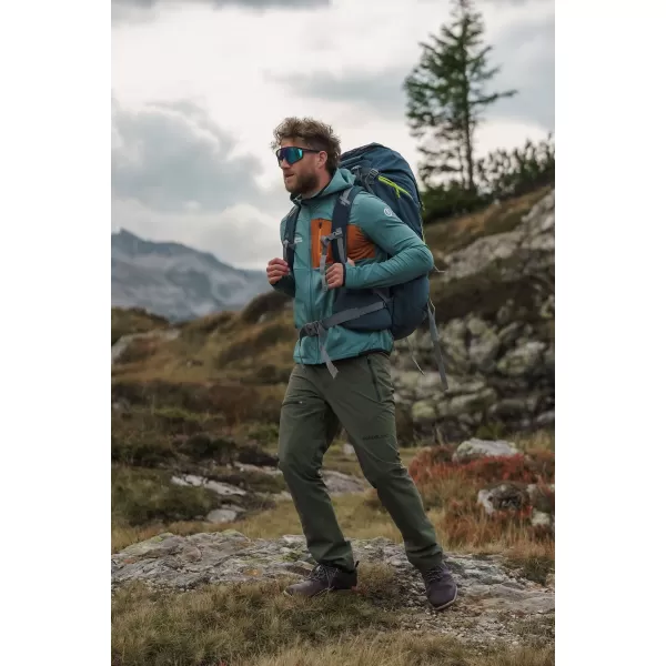  Мъжки суичър powerfleece NORDBLANC BRACKEN NBWFM8286 ТЪМНО ЗЕЛЕНО 